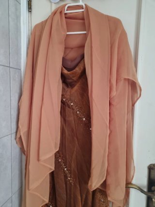 Vestido fiesta/ceremonia marrón