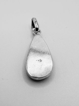 Colgante de larimar en plata de ley 925