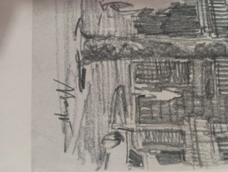 2 Cuadros Antiguos Dibujos Arquitectura
