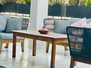 Mesa de exterior de teca