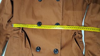 Gabardina Stradivarius marrón. Talla L