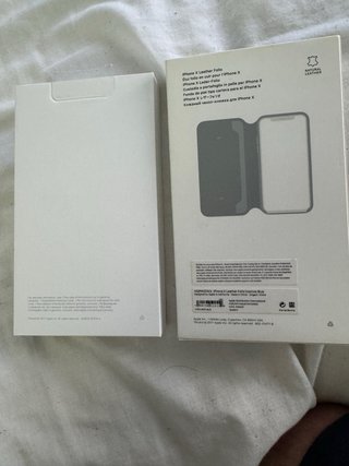 Funda iPhone X Piel Original Leather Folio Apple
