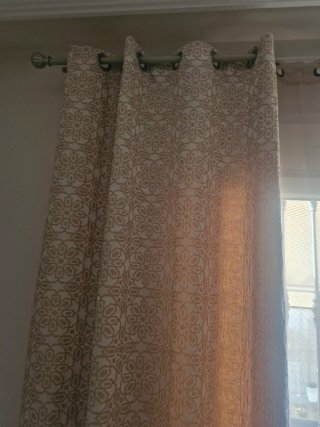 Cortinas Jacquard Beige y Dorado