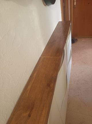 Zapatero Ikea Blanco y Madera