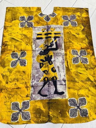 Abanico de tela con diseño XO
