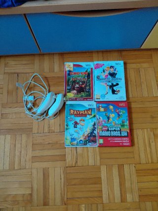 Pack 4 Juegos Wii + Joystick