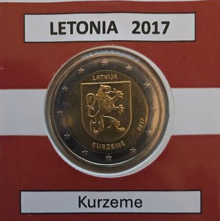 Moneda Letonia 2017 Kurzeme