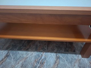 Mesa de centro madera y cristal