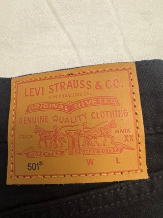 Levi’S 501 Negro Solido