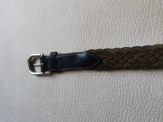 Cinturón de cuero trenzado para hombre