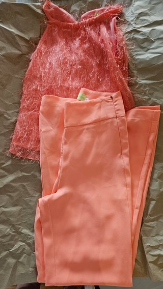 Traje Lady Pipa coral
