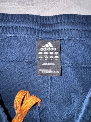 Pantalon Adidas Vintage 90s Azul Rayas Naranja M