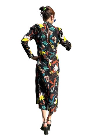 Vestito Vintage floreale midi