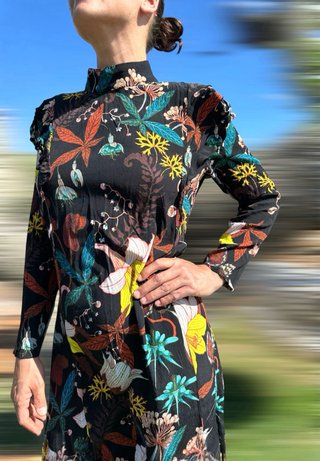 Vestito Vintage floreale midi