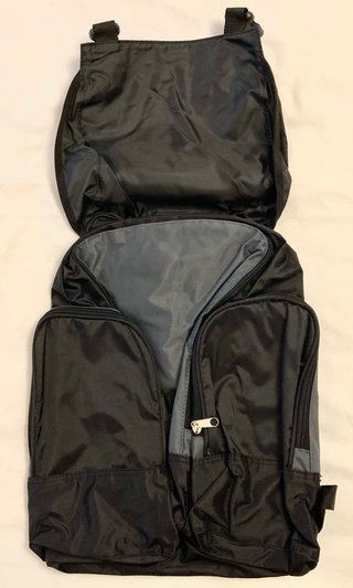Mochila negra grande “Feel the Energy” – NUEVA