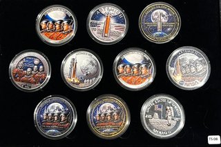 10 Monedas Sobrevuelo Lunar Misión Artemis II 2026