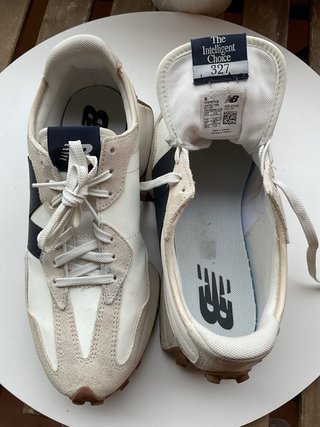 Zapatilla New Balance 327 Beige/Azul