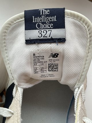 Zapatilla New Balance 327 Beige/Azul