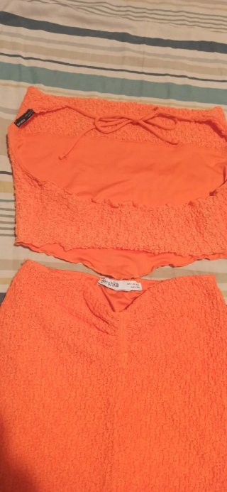 NUEVO traje  verano chica naranja talla S