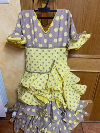 Vestido Flamenca y accesorios Talla 4-6 años