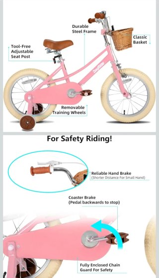 Bicicleta infantil JoyStar 16 retro