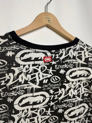 Camiseta Ecko Unltd Graffiti Negra Blanca