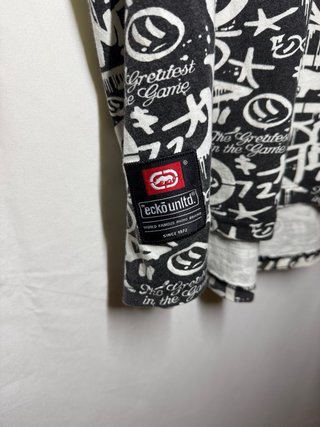 Camiseta Ecko Unltd Graffiti Negra Blanca