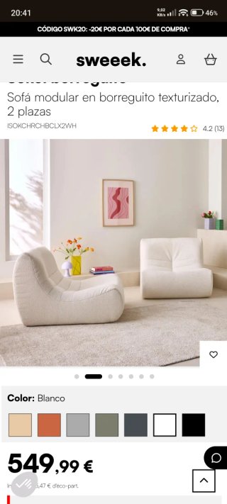 Sillón Sokol Tipo puff Togo Borreguito Beige