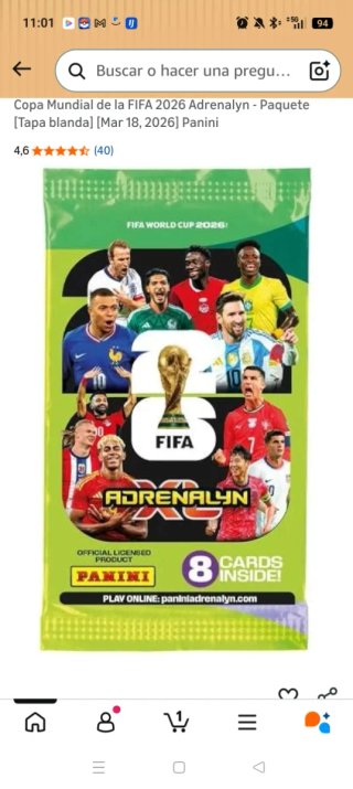 Cartas FIFA World Cup Adrenalyn XL