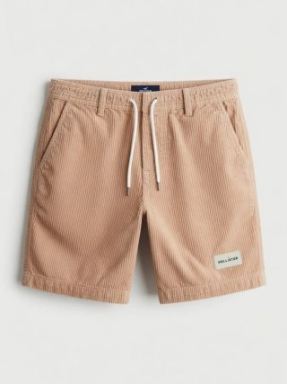 Pantalón corto pana verde y caqui