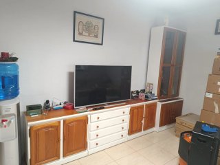Mueble comedor rústico blanco y madera
