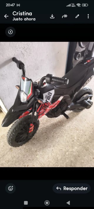 Moto Eléctrica Aprilia para Niños