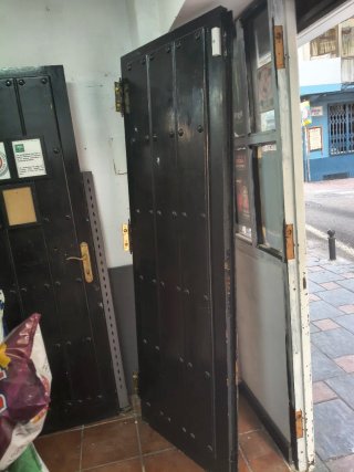 Puerta doble blindada