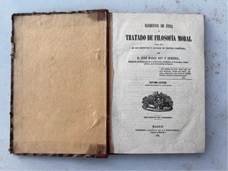 Elementos de ética o Tratado de filosofía moral.