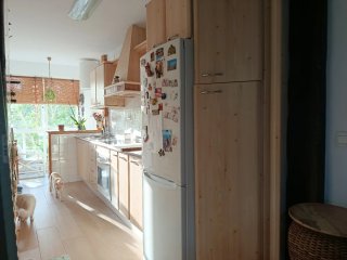Cocina de madera y metal