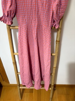 Vestido Cherubina Vichy Rosa y Lila