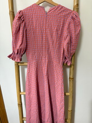 Vestido Cherubina Vichy Rosa y Lila