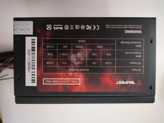 Torre ATX Tempest Negra + Fuente 500W