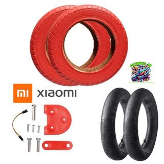 Pack Ruedas 10x2 Patinete Xiaomi Color Rojo