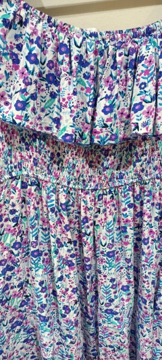 Vestido largo estampado floral
