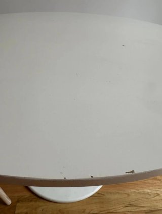 Mesa redonda blanca DOCKSTA IKEA