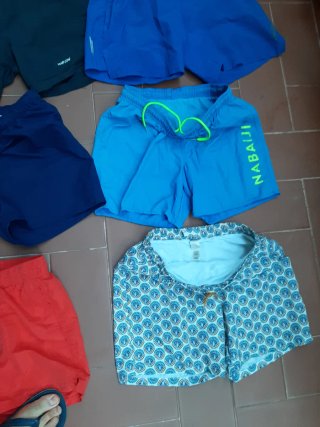 Lote 6 Bermudas Baño Talla M pantalón corto deport