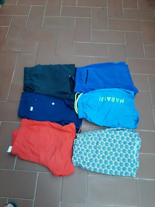 Lote 6 Bermudas Baño Talla M pantalón corto deport
