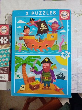 Puzzles Educa Piratas 2x20 piezas