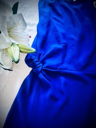 Vestido largo Zara azul talla M