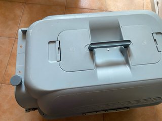 Transportín para mascotas gris