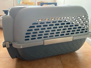 Transportín para mascotas gris