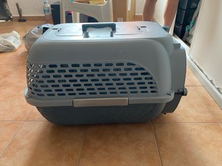 Transportín para mascotas gris