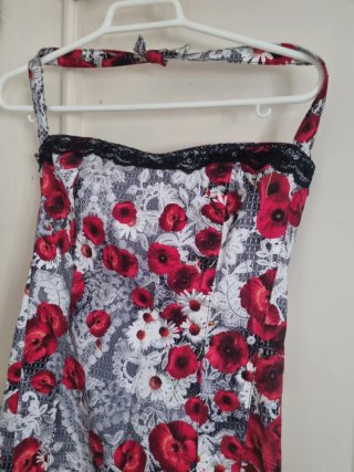 Vestido fiesta estampado floral