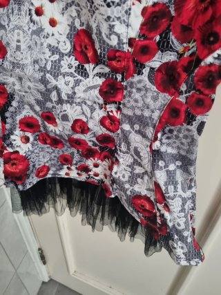 Vestido fiesta estampado floral